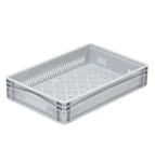 Bac plastique 600x400x120 ajouré gerbable - BAC-LAND PACK