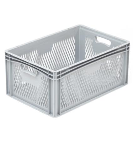 Bac de stockage Norme Europe plastique ajouré 600x400x270
