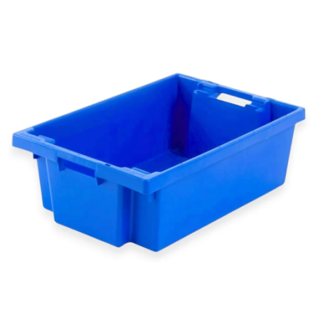 Achat Bac gerbable emboitable plein 600x400x200 poignées ouvertes