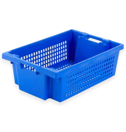 Bac emboitable gerbable par rotation 600x400x200 ajouré - BAC-LAND PACK