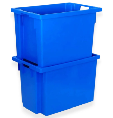 Achat Bac plastique emboitable 600x400x400 fond ajouré parois pleines