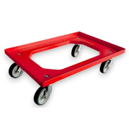 Chariot roule bacs plastiques 600x400