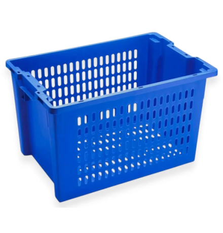 Bac plastique ajouré emboitable à vide 600x400x350 mm - BAC-LAND PACK