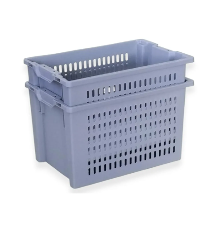 Devis Caisse plastique Euro fond plein parois ajourées 600x400x350