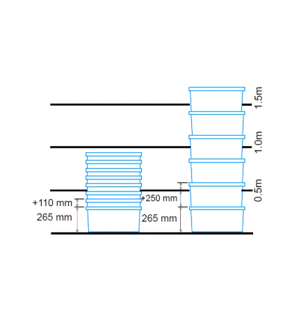 Vente Caisse navette à couvercles solidaires 600x400x265 (BAC-LAND PACK)