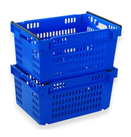 Achat Bac ajouré emboîtable gerbable sur rabats 600x400x300