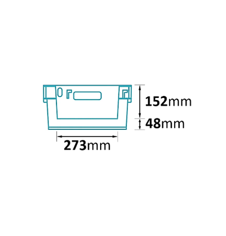 Vente Bac picking emboîtable gerbable sur rabats 600x400x200 (BAC-LAND PACK)