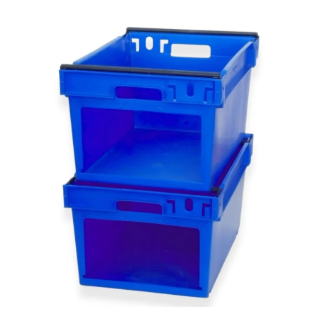 Achat Bac Picking emboîtable gerbable avec barres rabattables 600x400x300