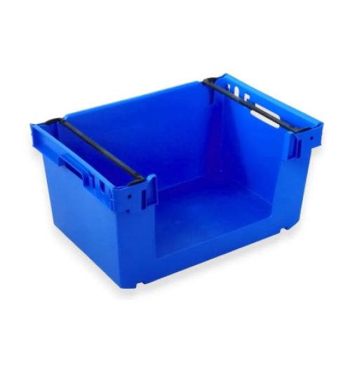 Bac picking empilable ouverture sur paroi longue 600x400x300 - BAC-LAND PACK