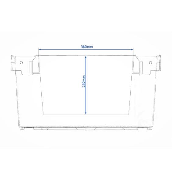 Fabricant Bac picking empilable ouverture sur paroi longue 600x400x300