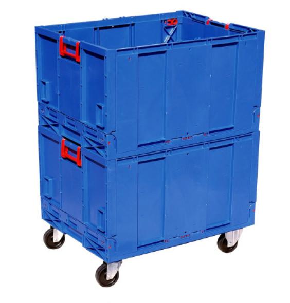 Bac réhausse plastique pliable sans fond 800x600x465
