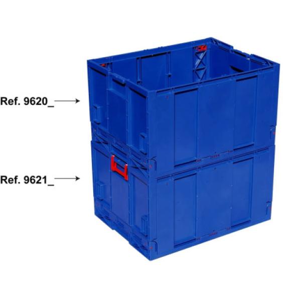 Achat Bac réhausse plastique pliable sans fond 800x600x465