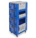 Achat Bac plastique pliable à porte pour picking 800x600x465