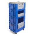 Achat Rehausse pliable plastique à porte pour bac picking 800 x 600 x 465