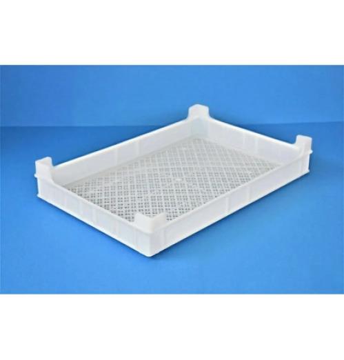 Bac a réhausses 600 x 400 x 92 fond ajouré et parois pleines - BAC-LAND PACK
