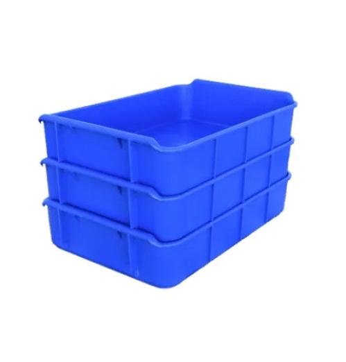 Bac gerbable à coins ronds plastique plein 500x320x105 - BAC-LAND PACK