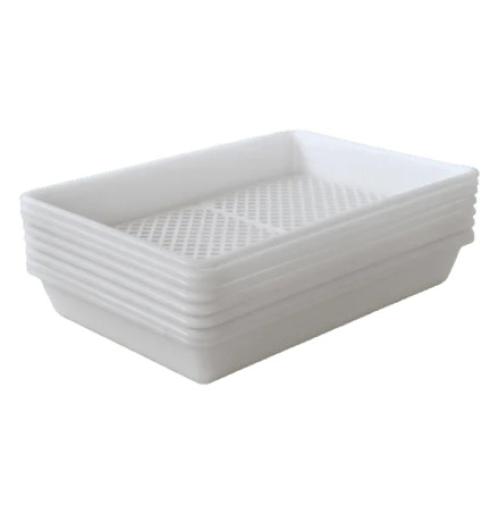 Plateau plastique emboîtable à fond grillagé 540x380x80 - BAC-LAND PACK