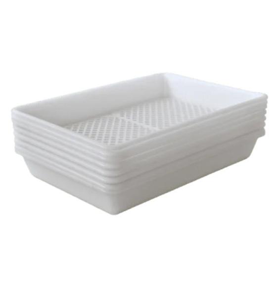 Plateau plastique emboîtable à fond grillagé 540x380x80
