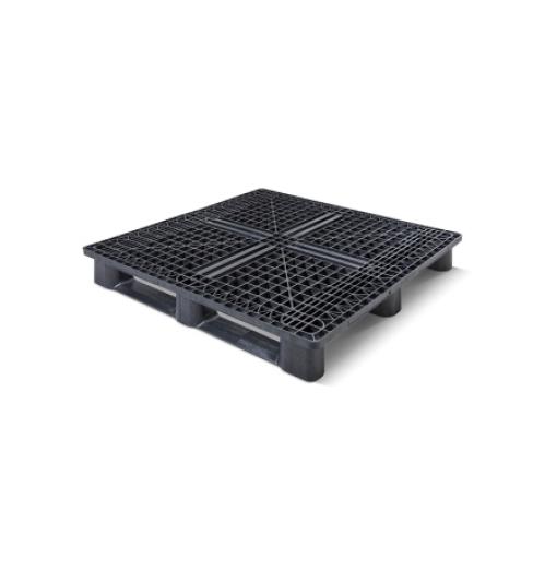 Palette plastique 120x120 Plateau ajouré 3 semelles medium - BAC-LAND PACK