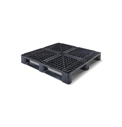 Palette d'expédition 1140x1140 plastique ajourée 3 semelles - BAC-LAND PACK