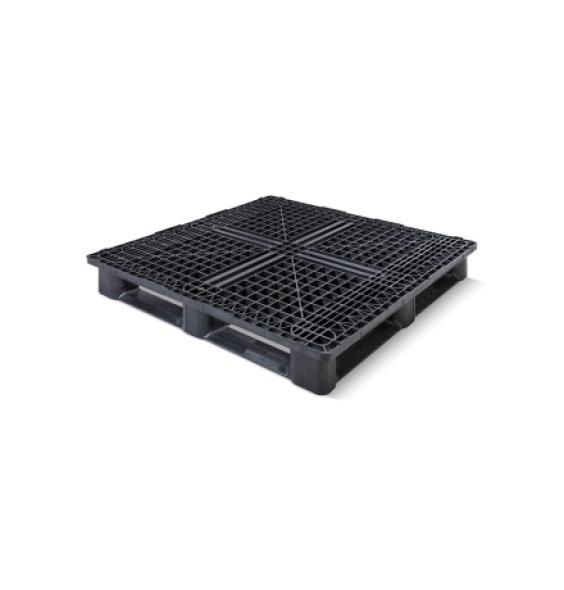 Achat Palette médium 120x120 plastique - plateau ajouré 6 semelles