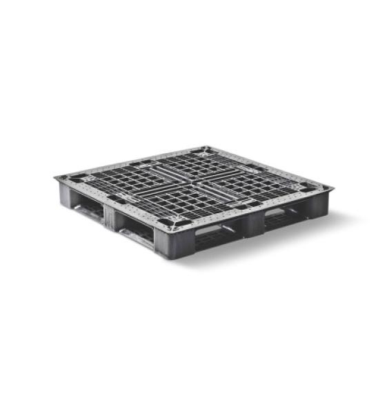 Achat Palette plastique conteneur 1140x1140 ajourée 6 semelles