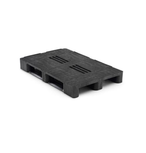 Palette médium 1200x800 Plateau plein 3 semelles plastique - BAC-LAND PACK