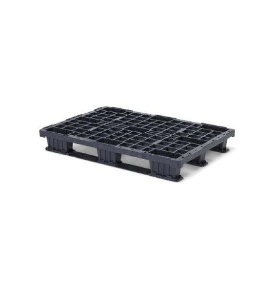 Achat Palette plastique ajourée 1200x800 3 semelles - légère