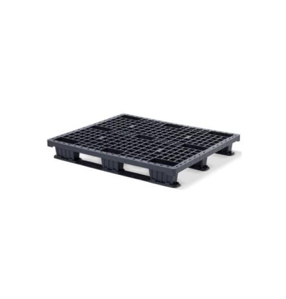 Palette plastique légère 1200x1000 Plateau ajouré 3 semelles