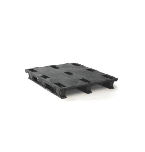 Palette industrielle légère 1200x1000 fermée 3 semelles - BAC-LAND PACK