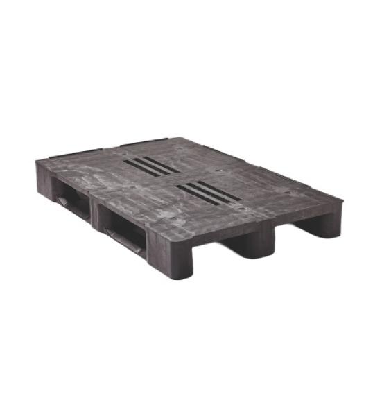 Palette plastique recyclé médium 1200x800 Plateau fermé 3 semelles