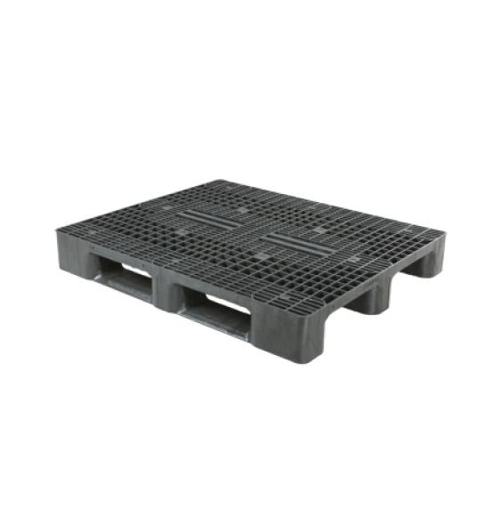 Achat Palette industrielle 1200x1000 plastique Plateau ajouré 3 semelles