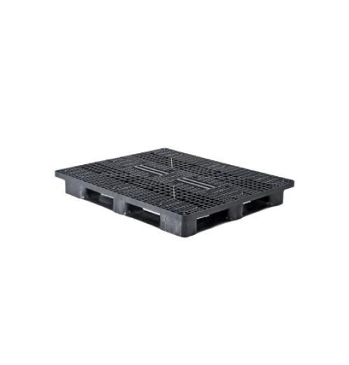 Palette 1300 × 1100 Plateau ajouré 5 semelles - plastique - BAC-LAND PACK