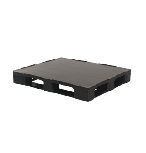 Palette plastique Europe 1200x1000 Plateau plein 5 semelles - BAC-LAND PACK