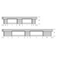 Vente Palette plastique lourde 1300x1100 Plateau plein 6 semelles (BAC-LAND PACK)
