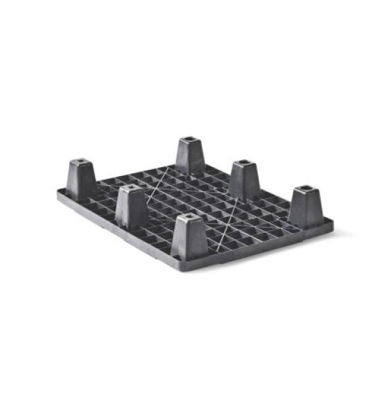 Vente Demi palette 600x800 6 pieds emboitables ajourée plastique (BAC-LAND PACK)