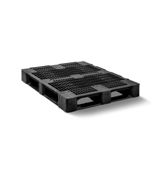 Palette plastique médium 5 semelles 1200x1000 plateau ajouré