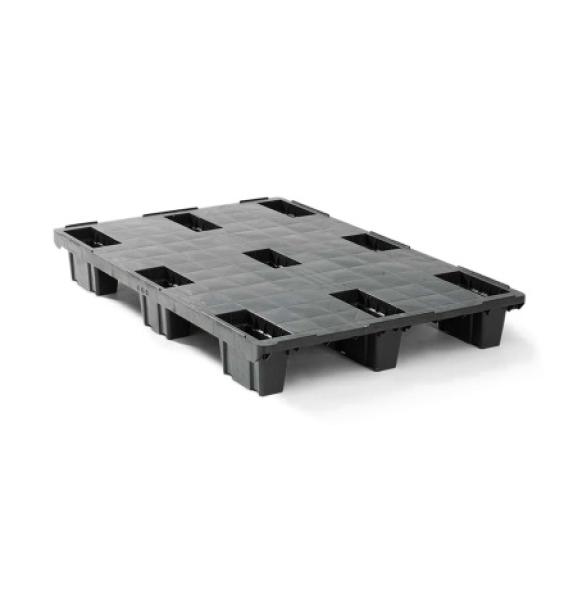 Palette légère 1200x800 plateau plein 9 pieds emboîtables