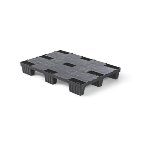 Palette ajourée légère emboitable 1140x760 plateau plein