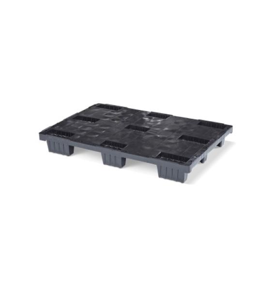 Palette légère emboîtable 1200x800 plateau plein 9 pieds