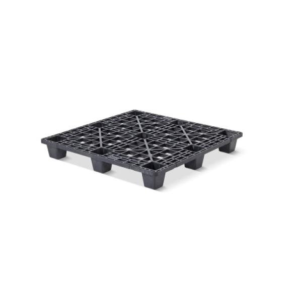 Palette plastique légère ajourée 1200x1200 9 plots emboîtables