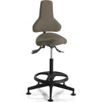 Chaise simili d'atelier hobbit 4 (REX) - haute avec repose pieds - SIEGES & COMPAGNIE
