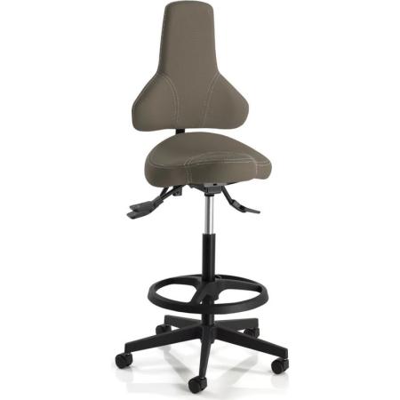 Achat Chaise simili d'atelier hobbit 4 (REX) - haute avec repose pieds