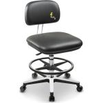 Chaise pour salle blanche à repose pieds Work - GREF 234 (GRE) - SIEGES & COMPAGNIE