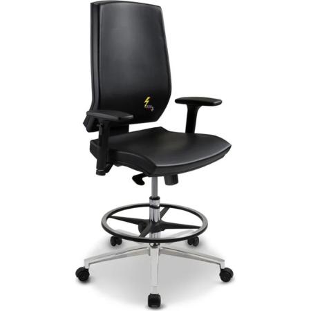 Fauteuil antistatique tissu / similicuir GREF - 270 (GRE)