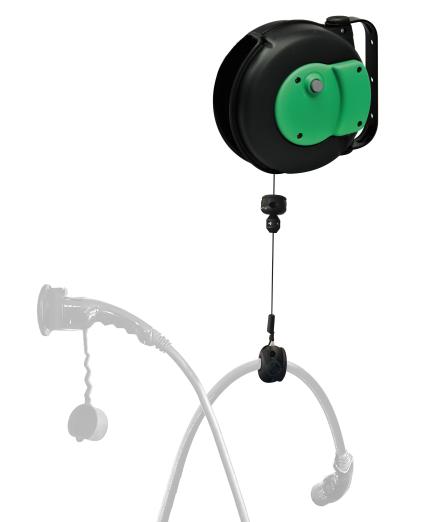 Support de câble rétractable à enrouleur MINI GREEN REEL - CABLE EQUIPEMENTS