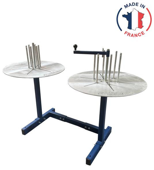 Enrouleur Dérouleur de câble manuel 2 plateaux - Bobine et couronne