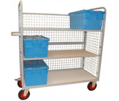 Chariot à étagères réglables