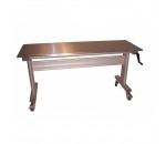 Table inox ajustable en hauteur - SANCHEZ