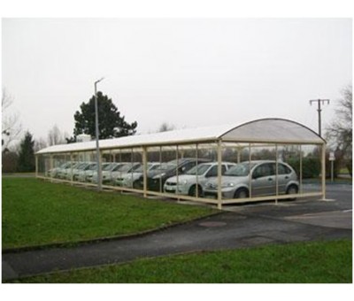 Abri voiture type tunnel